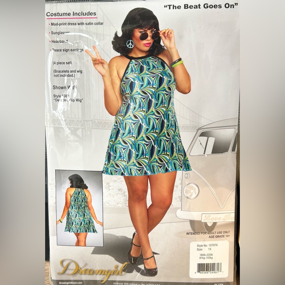 “The Beat Goes On” NEW Adult Costume in Lg and 1X Dreamgirls